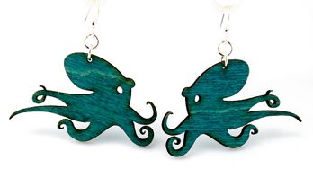 Aquatic Earrings - Octopus Earrings # 1169