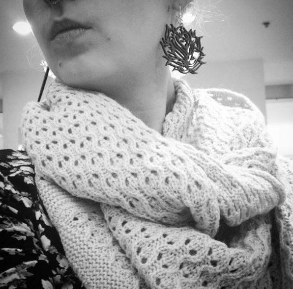 Prickly Rose Earrings # 1006