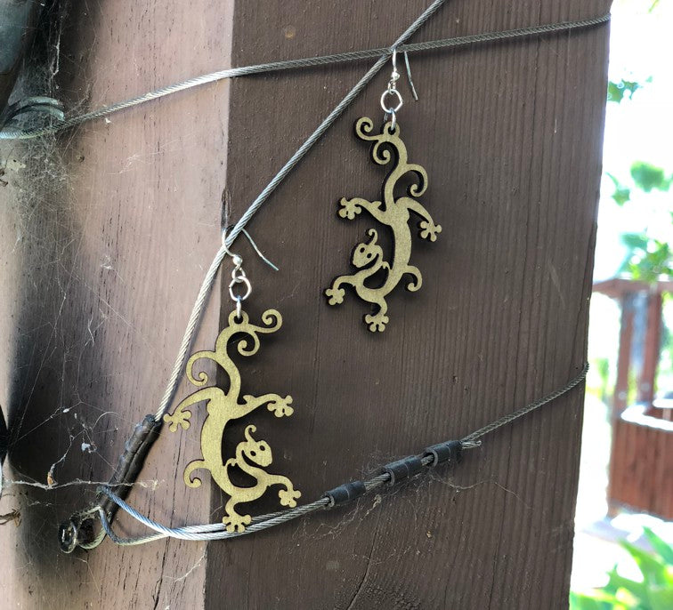 Gecko Earrings # 1036