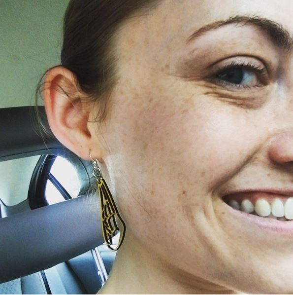 Bee Wing Earrings # 1045