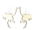 Ostrich Earrings # 1048