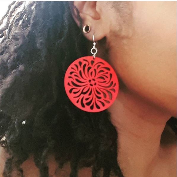 Raindrop Circle Earrings # 1058