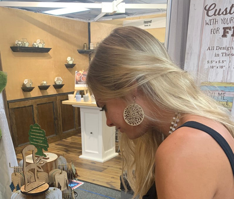 Raindrop Circle Earrings # 1058