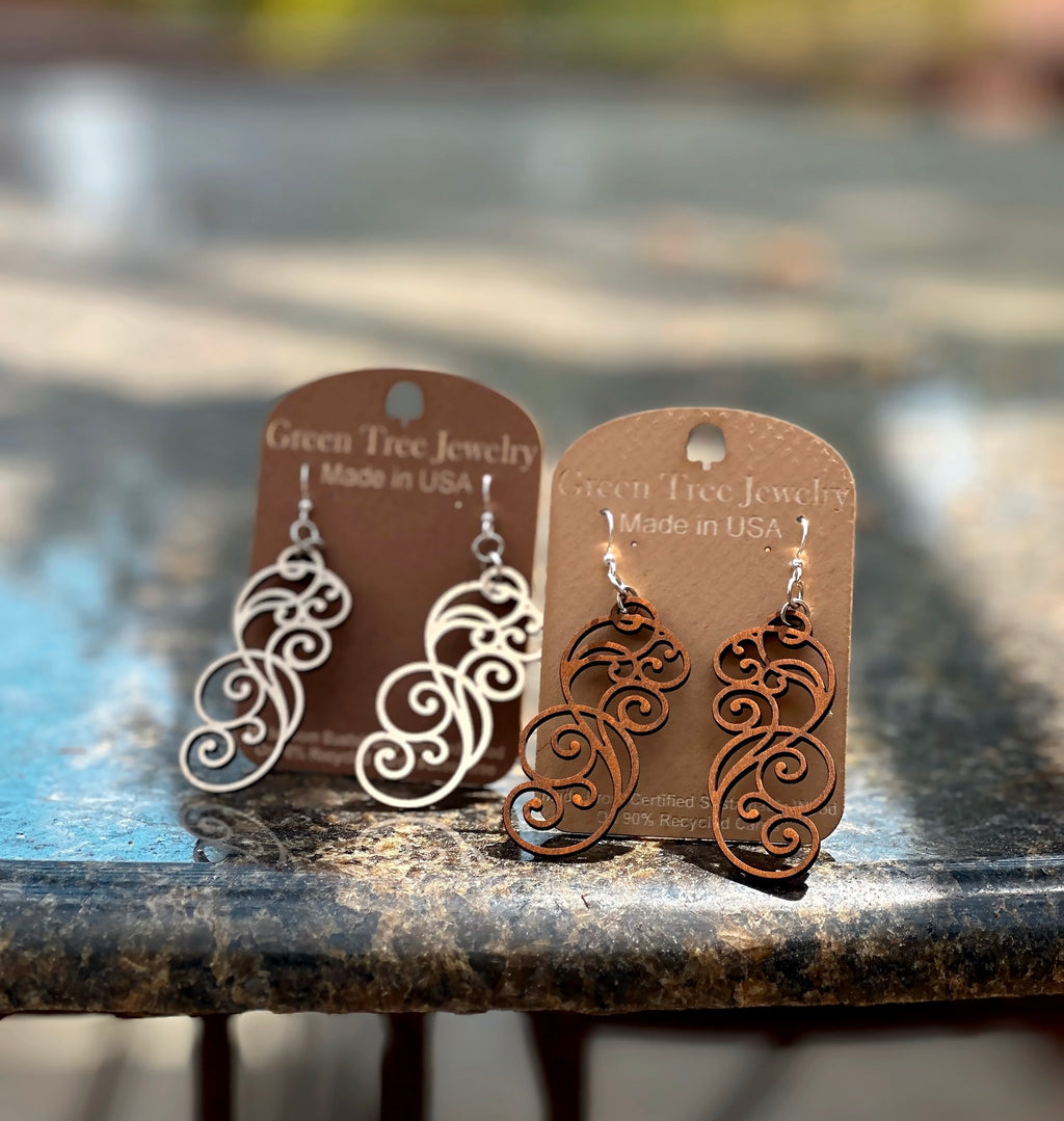 Filigree Scroll Earrings # 1074