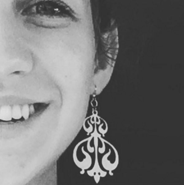 Rorschach Ink Design Earrings # 1118
