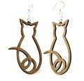 Cat Outline Earrings #1134