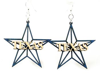 Texas Star Earrings # 1185