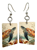 Fragile What | Sea Turtle Artistic Earring Collection | 11x20