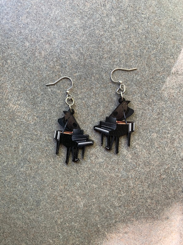 Grand Piano Earrings # 1211
