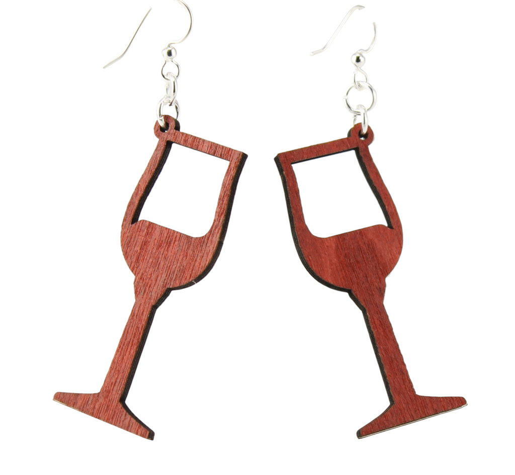 Wine Glass Earrings # 1221