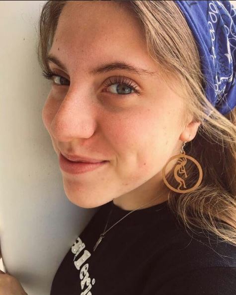 Kokopelli in a Circle Earrings # 1267