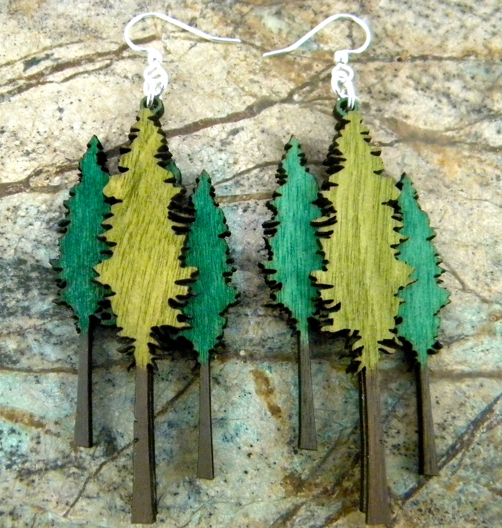Redwood Tree Earrings # 1282