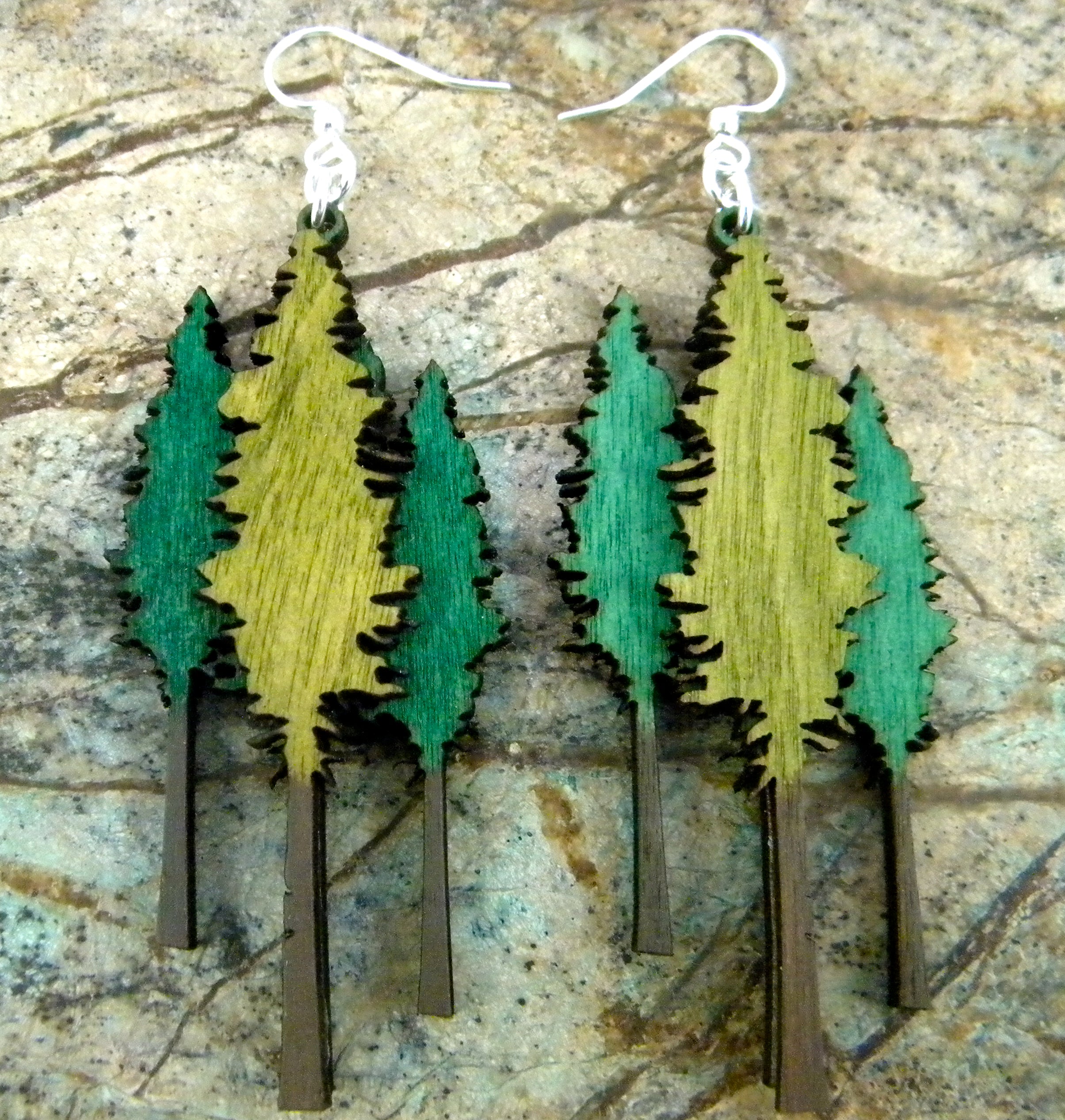 Redwood Tree Earrings # 1282