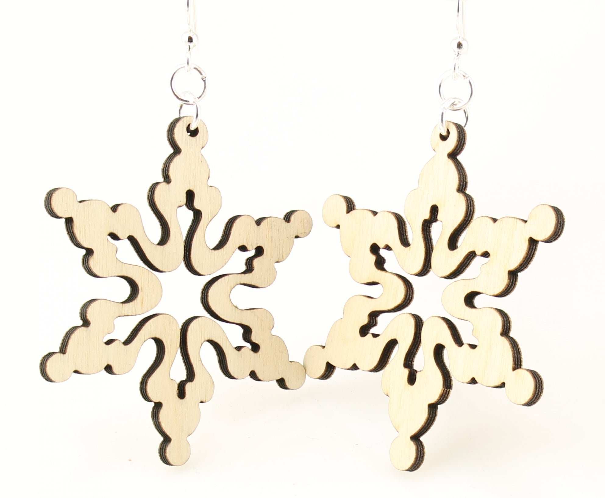 Cloudy Snowflake Earrings # 1283