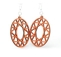 Oval Hex Earrings # 1320