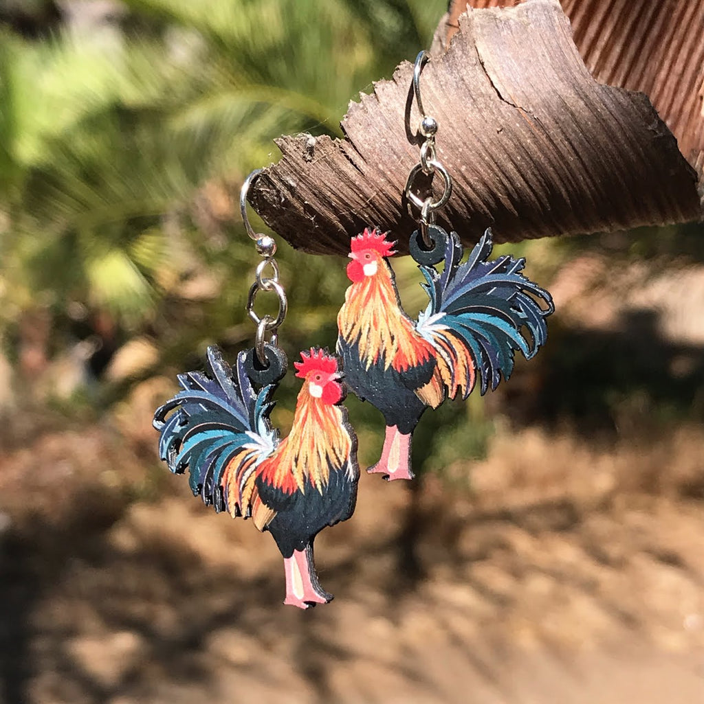 Rooster Earrings #1361