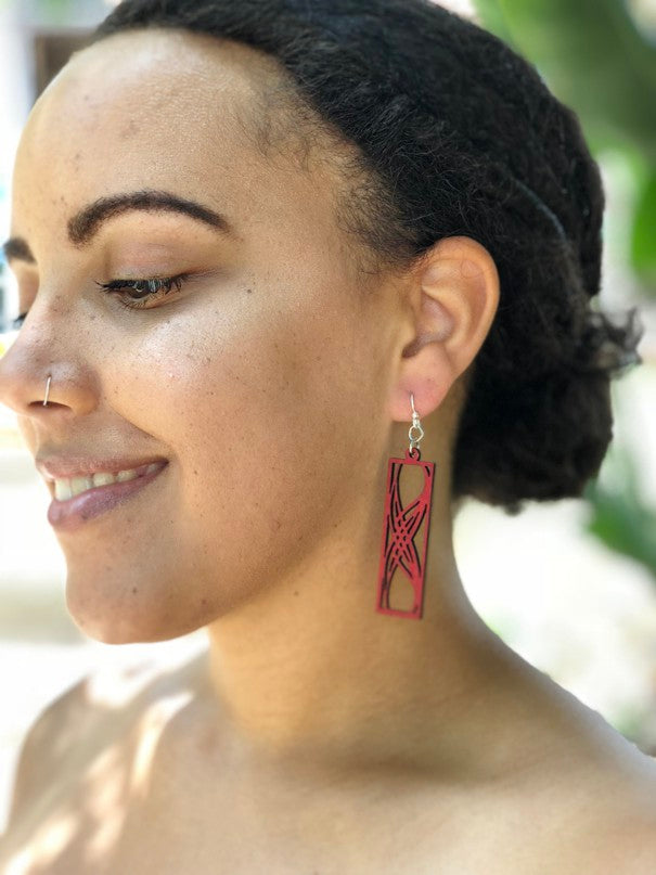 Rectangular Elegance Earrings # 1365