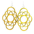 Long Circle Oblong Earrings # 1378