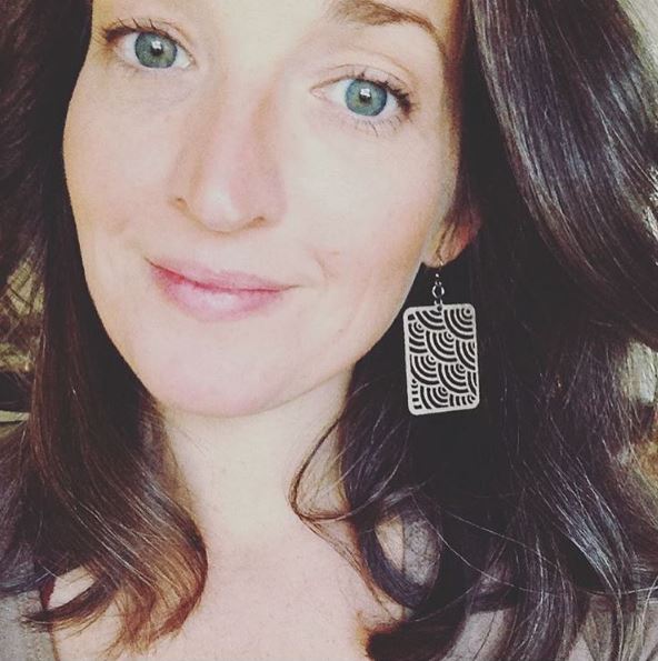 Modern Square Earrings # 1384