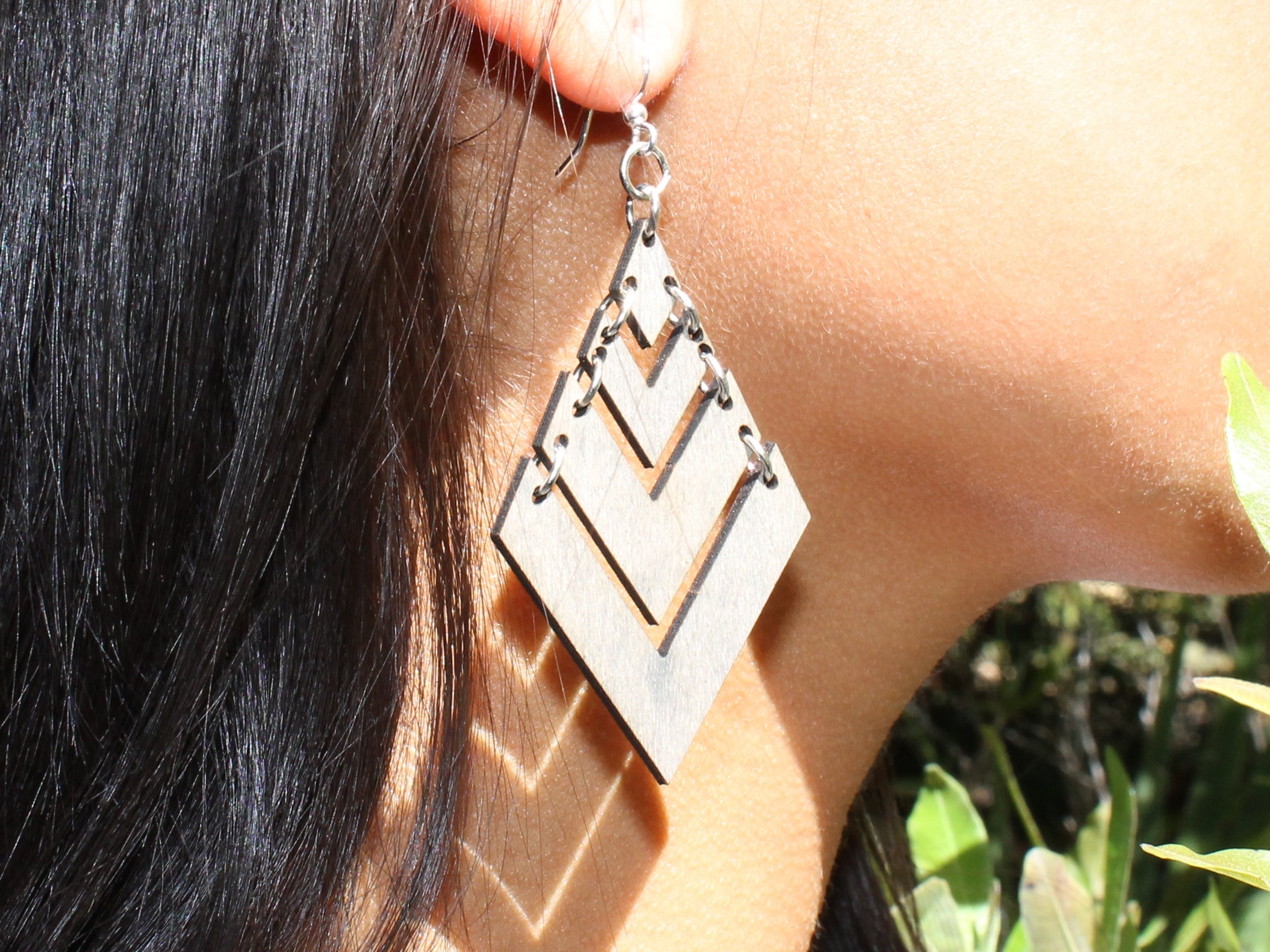 Fountain Pyramid Earrings #1440