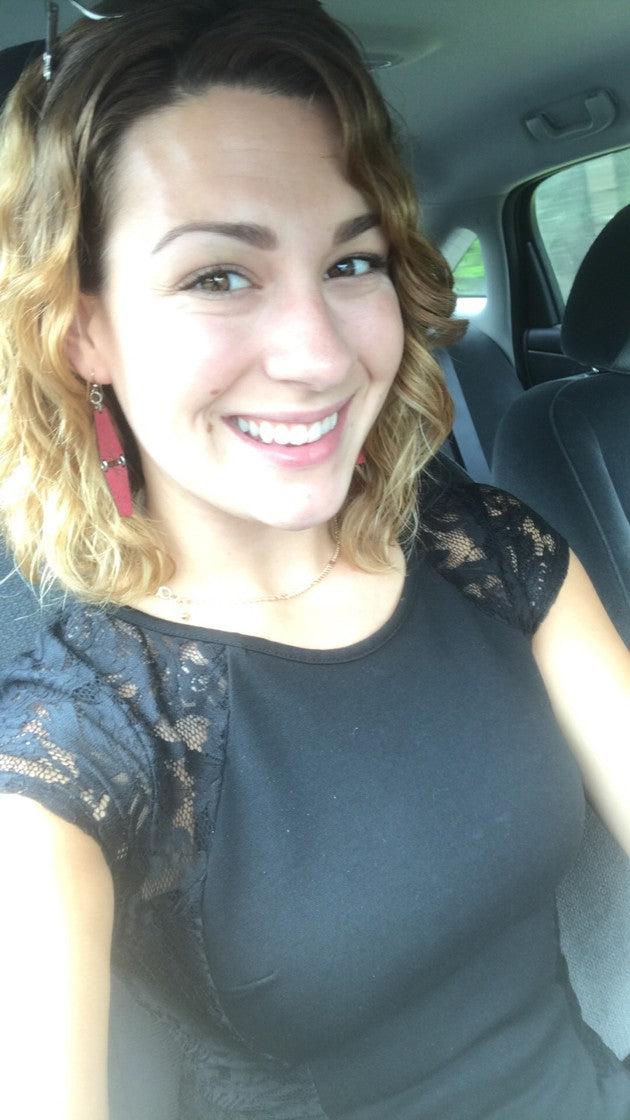 Mirror Pyramid Earrings # 1458