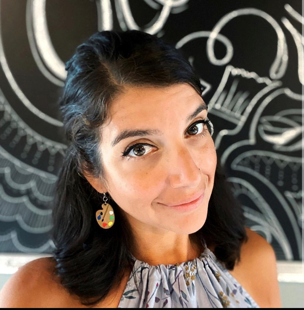 Painter Palette Earrings # 1467