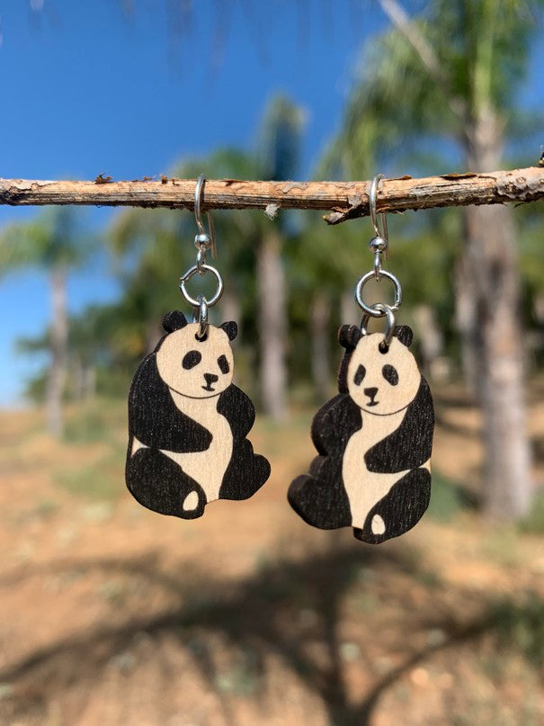 Small Panda Earrings #1478