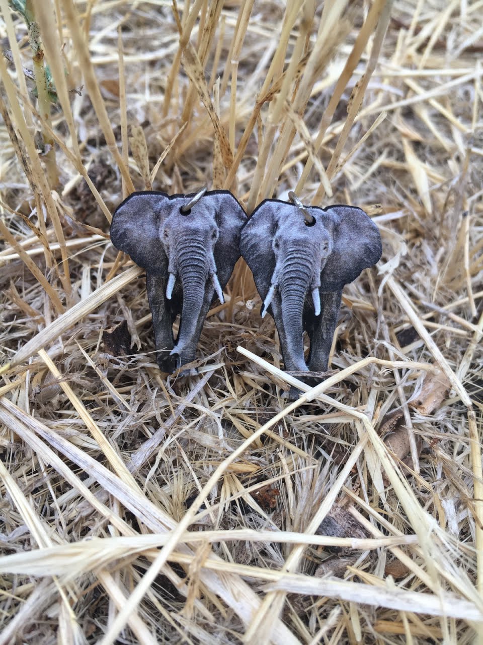 African Elephant Earrings #1532