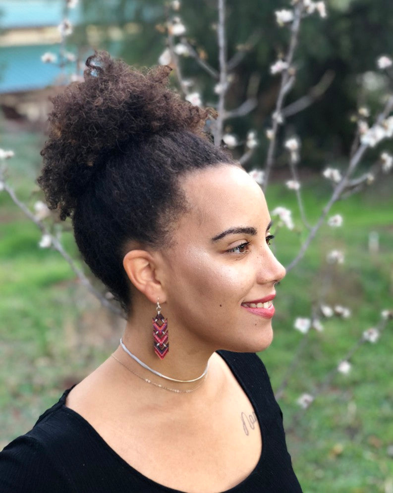 African Chevron Earrings #1533