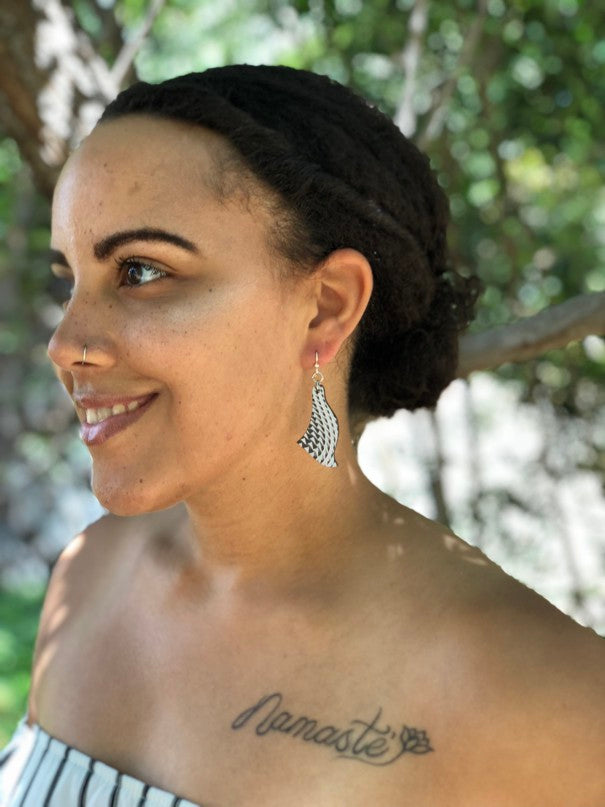 Geometric Wave Earrings #1536