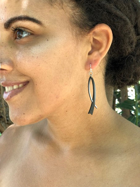 Modern Ribbon Earrings #1546