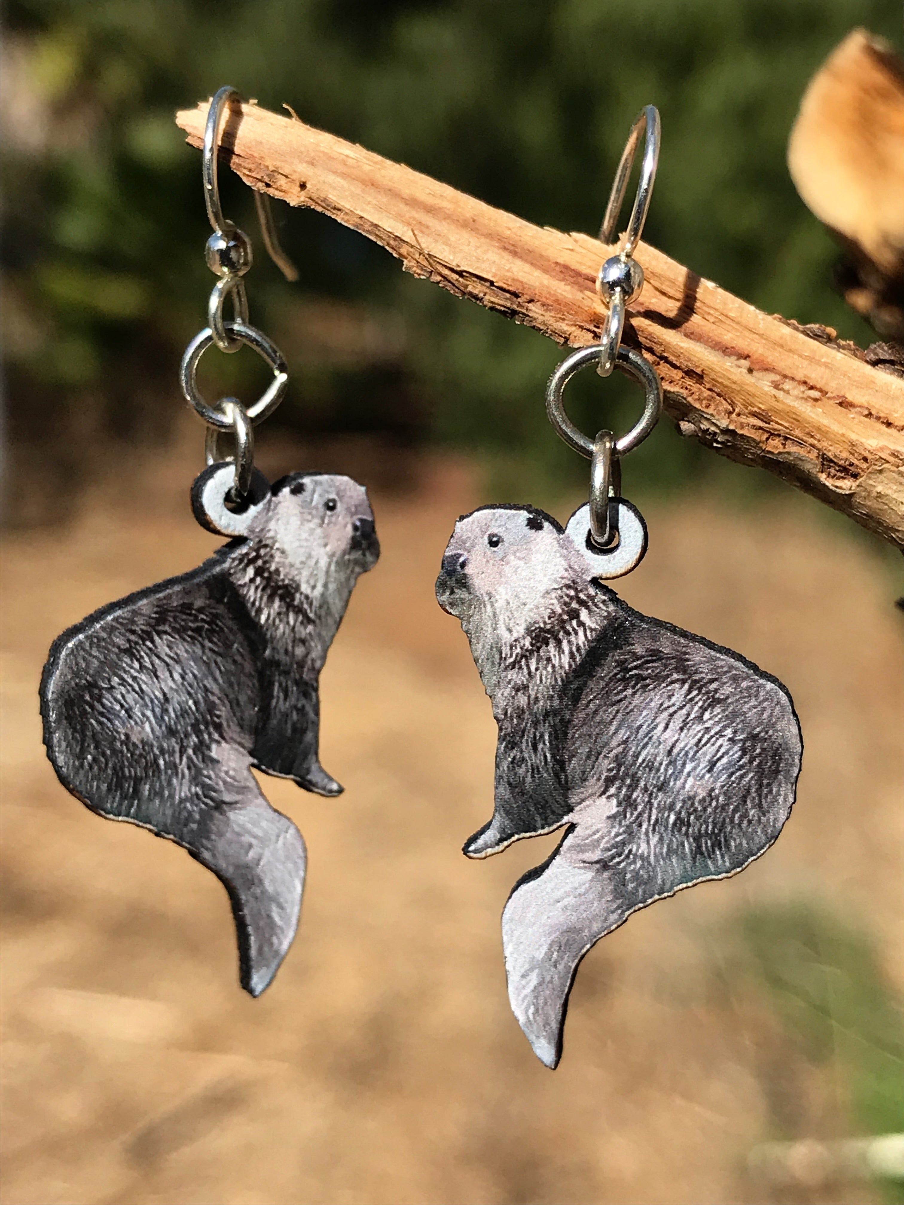 River Otter Earrings #1556