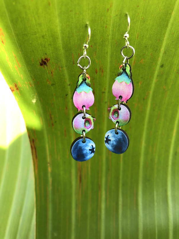 Blueberry Earrings #1557