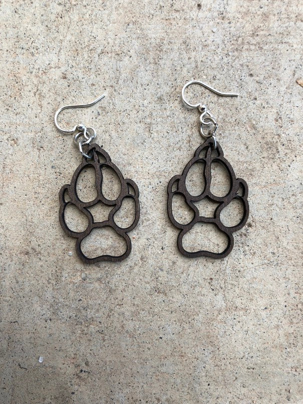 Wolf Paw Earrings #1574