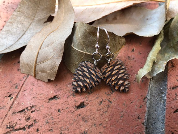 Pine Cone Earrings #1622