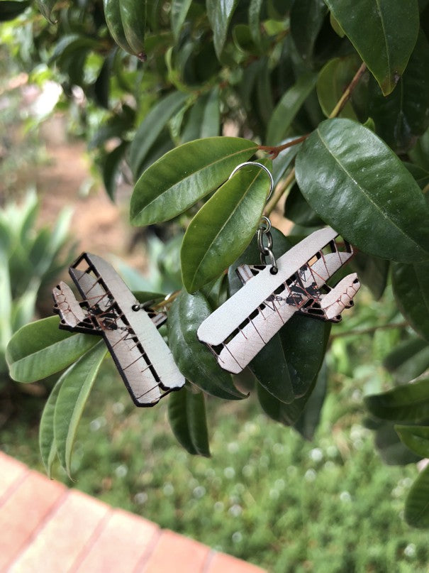 Wright Brothers Airplane Earrings #1588