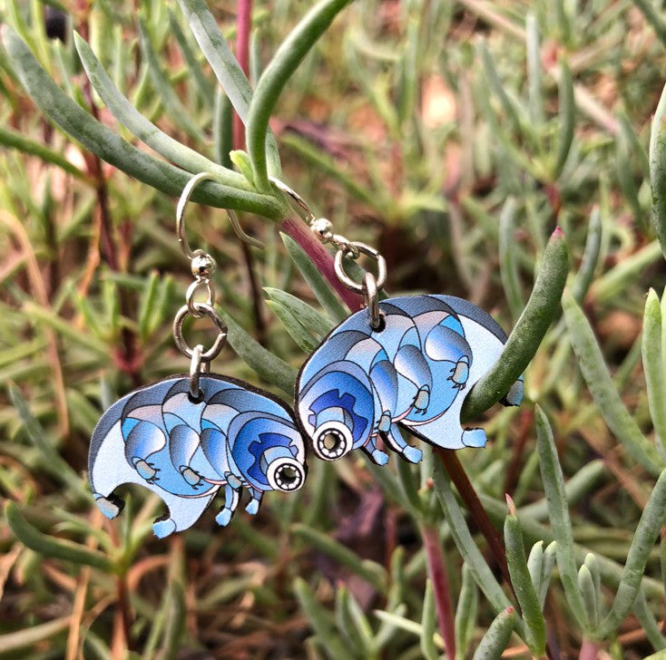 Water Bear Earrings #1591