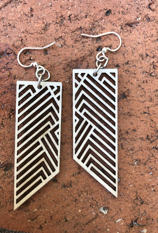 Rectangular Rhapsody Earrings #1597