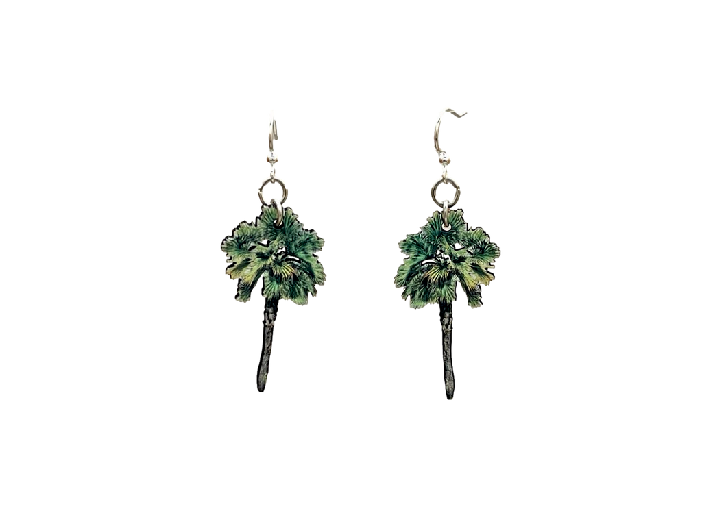 Palmetto Palm Tree Earrings #1609