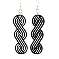 Interposed Circular Vine Earrings #1613