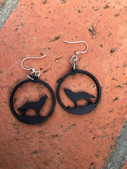 Howling Wolf Earrings #1623