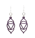 Ajna Chakra Wood Earrings #1631