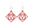Muladhara Chakra Earrings #1636