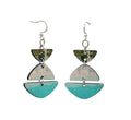 Stacked Beach Stone Earrings #1637