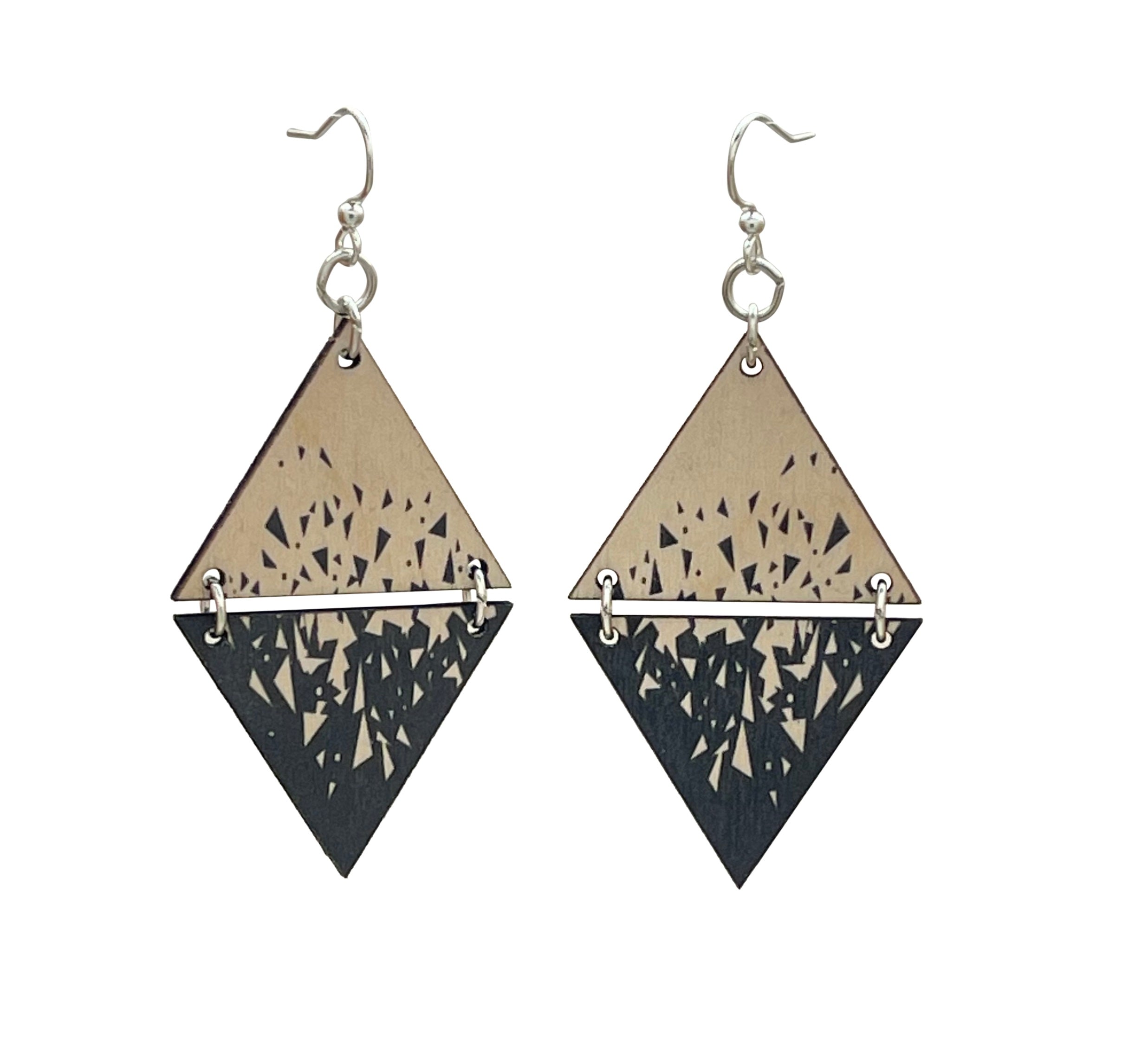 Shattered Triangle Earrings #1639