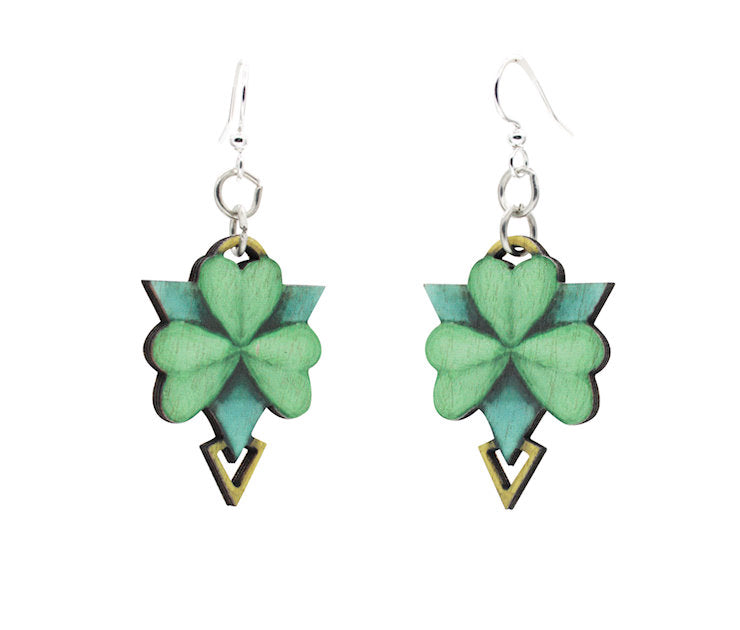 Geometric Shamrock Earrings #1643