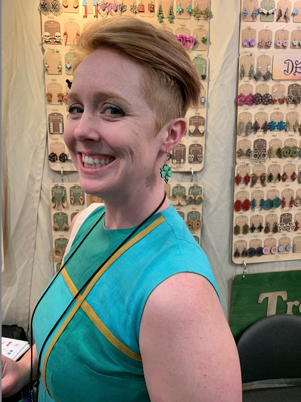 Geometric Shamrock Earrings #1643