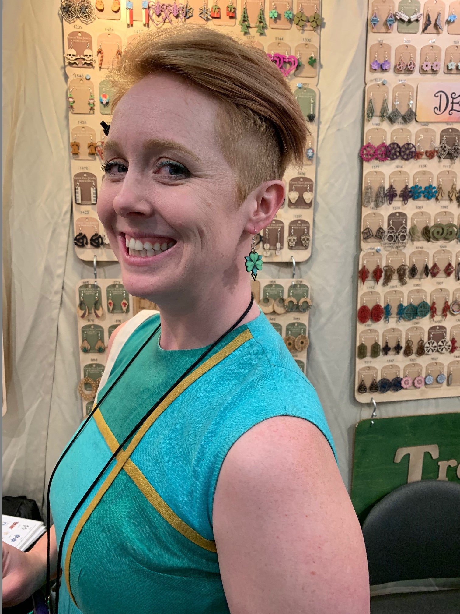 Geometric Shamrock Earrings #1643