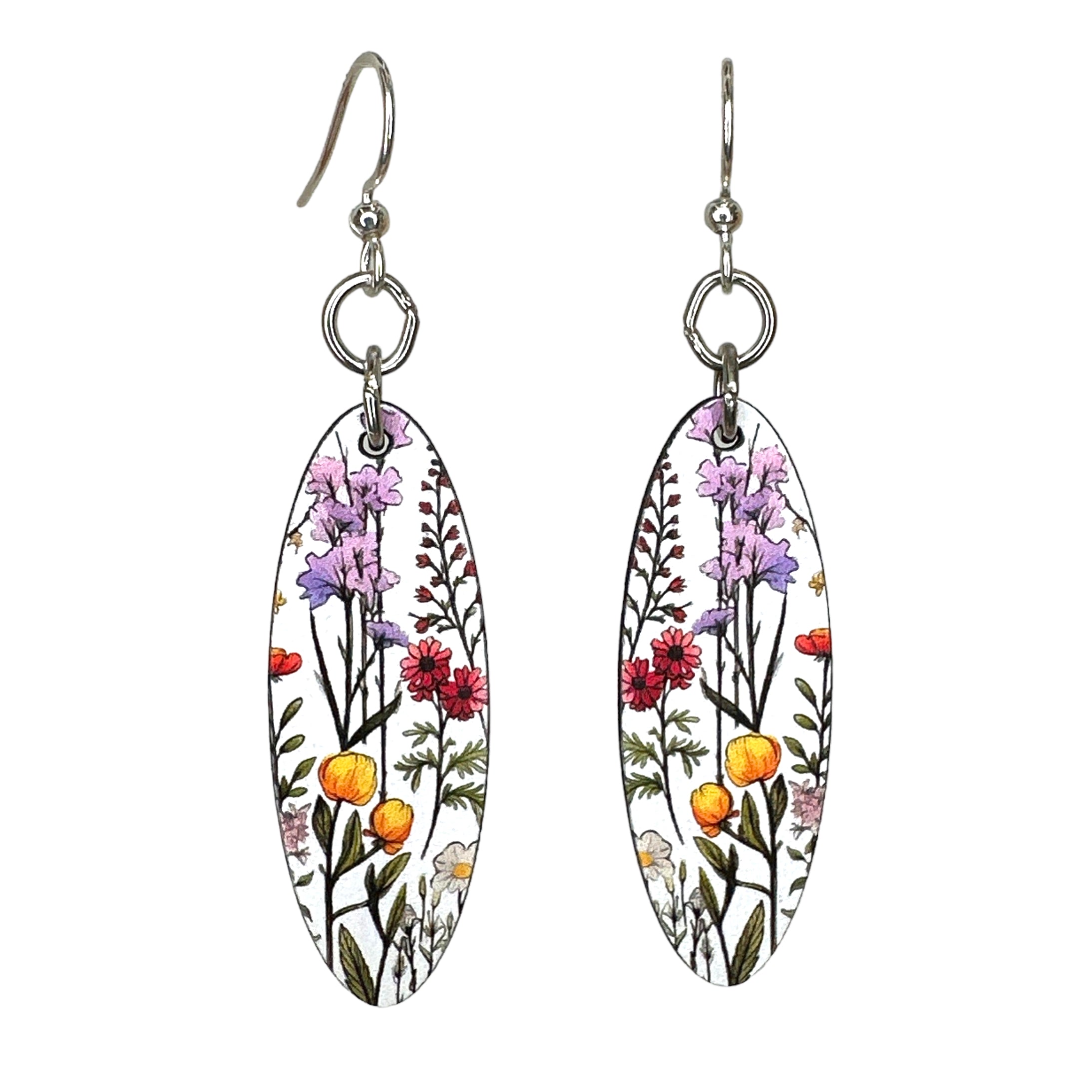 California Wild Flowers Blossom Earrings  #164