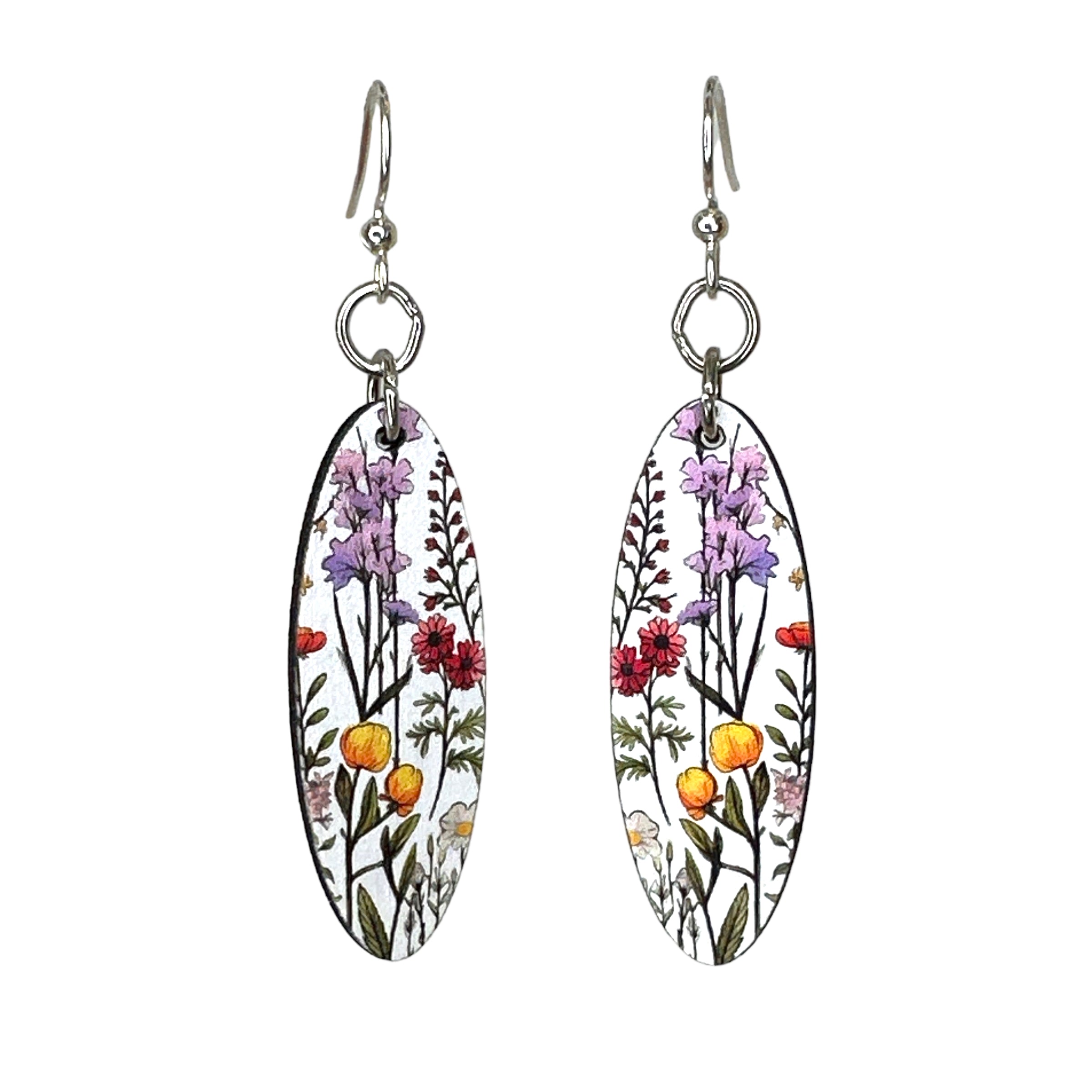 California Wild Flowers Blossom Earrings  #164